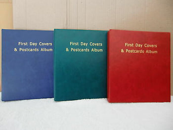 Best Postcard Collectors Album Photo Book & First Day Covers (Red)