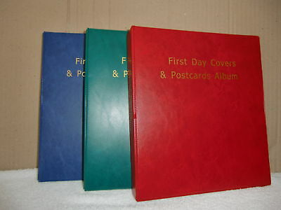 Best Postcard Collectors Album Photo Book & First Day Covers (Red)